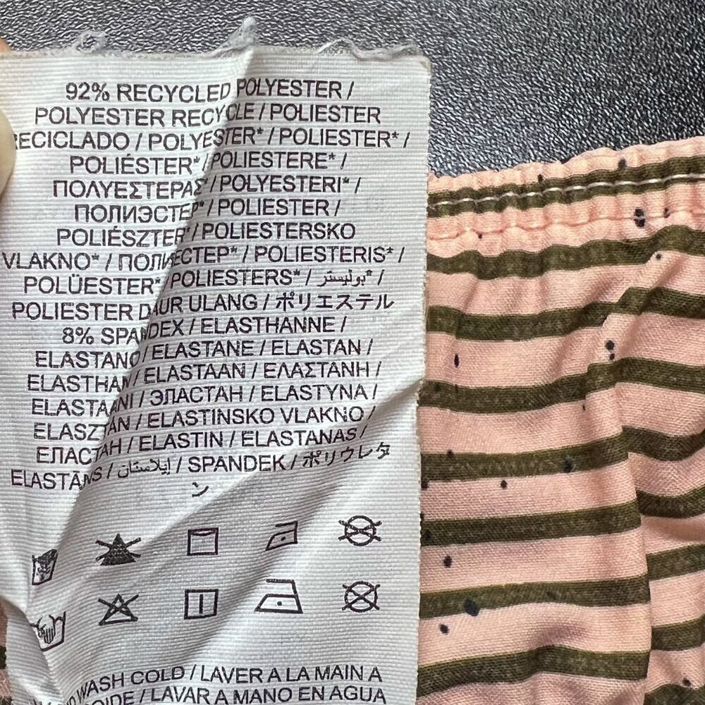 Hurley Women's Phantom Southside Waverider Board Shorts Cream/Green Size S - Picture 7 of 7